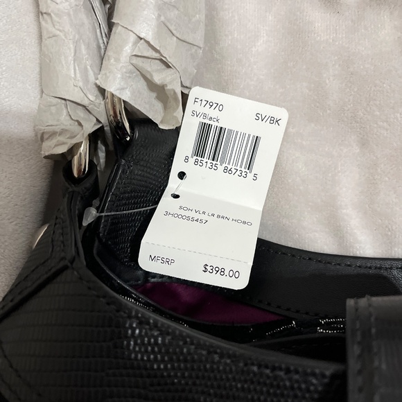 Coach black velvet c hobo shoulder bag-NWT - Picture 4 of 16